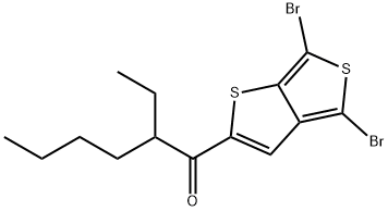 1-(4,6-dibromothieno[3,4-b]thiophen-2-yl)-2-ethylhexan-1-one Structure