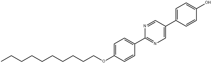 2-[4-(데실옥시)-페닐]-5-(4-히드록시페닐)-피리미딘 구조식 이미지