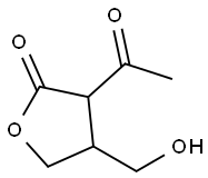 2(3H)-Furanone, 3-acetyldihydro-4-(hydroxymethyl)- (9CI) Structure