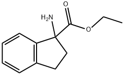 1H-Indene-1-carboxylicacid,1-amino-2,3-dihydro-,ethylester(9CI) 구조식 이미지