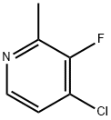 4-Chloro-3-fluoro-2-Methylpyridine 구조식 이미지