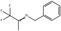 N-(1-트리플루오로메틸-에틸렌)벤질아민 구조식 이미지