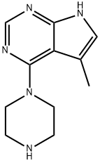 5-Methyl-4-piperazinylpyrrolo[2,3-d]pyriMidine hydrochloride Structure