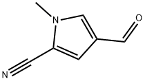 1H-Pyrrole-2-carbonitrile,4-formyl-1-methyl-(9CI) 구조식 이미지