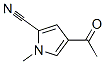 1H-Pyrrole-2-carbonitrile, 4-acetyl-1-methyl- (9CI) Structure