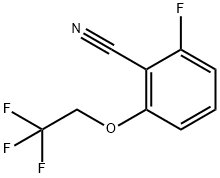 2-FLUORO-6-(2,2,2-TRIFLUOROETHOXY)BENZONITRILE 구조식 이미지