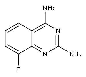 8-Fluoro-quinazoline-2,4-diamine Structure
