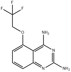 5-(2,2,2-트리플루오로-에톡시)-퀴나졸이네-2,4-디아민 구조식 이미지