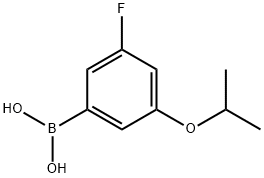 3-Fluoro-5-(isopropoxy)phenylboronic acid 구조식 이미지