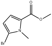 메틸5-브로모-1-메틸-1H-피롤-2-카복실레이트 구조식 이미지