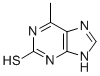 2-MERCAPTO-6-METHYLPURINE Structure