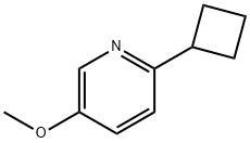 2-시클로부틸-5-메톡시피리딘 구조식 이미지