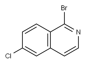 1-BROMO-6-CHLORO-ISOQUINOLINE Structure