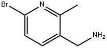 C-(6-BroMo-2-Methyl-pyridin-3-yl)-MethylaMine Structure