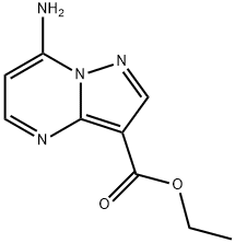 에틸7-아미노피라졸로[1,5-a]피리미딘-3-카르복실레이트 구조식 이미지