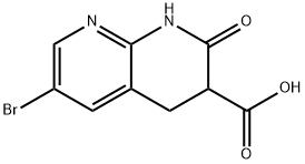 6-BroMo-2-oxo-2,3,4,8-tetrahydro-1,8-naphthyridine-3-carboxylic acid 구조식 이미지