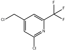 2-Chloro-4-(chloromethyl)-6-(trifluoromethyl)pyridine Structure