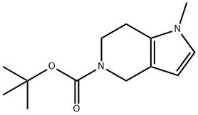 tert-Butyl 6,7-dihydro-1-Methyl-1H-pyrrolo[3,2-c]pyridine-5(4H)-carboxylate Structure