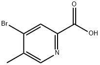 4-BroMo-5-메틸-피리딘-2-카르복실산 구조식 이미지