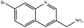 3-Quinolinemethanamine, 7-bromo- Structure