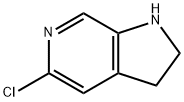1H-피롤로[2,3-c]피리딘,5-클로로-2,3-디하이드로- 구조식 이미지