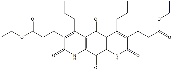 1,2,5,8,9,10-Hexahydro-2,5,8,10-tetraoxo-4,6-dipropylpyrido[3,2-g]quinoline-3,7-dipropanoic acid diethyl ester Structure