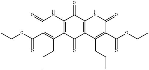 1,2,5,8,9,10-Hexahydro-2,5,8,10-tetraoxo-4,6-dipropylpyrido[3,2-g]quinoline-3,7-dicarboxylic acid diethyl ester Structure
