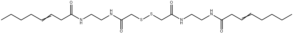 2-(3-octenoylamino)ethyl(carbamoylmethyl)sulfide 구조식 이미지
