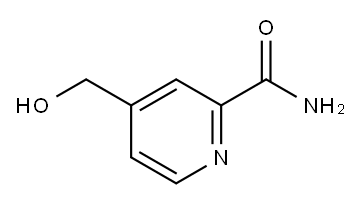 4-(하이드록시메틸)피리딘-2-카르복사미드 구조식 이미지