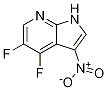 1H-Pyrrolo[2,3-b]pyridine, 4,5-difluoro-3-nitro- Structure