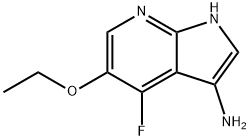 1H-Pyrrolo[2,3-b]pyridin-3-aMine, 5-ethoxy-4-fluoro- 구조식 이미지