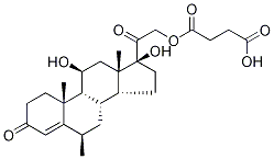 6α-Methyl Hydrocortisone 21-HeMisuccinate Structure