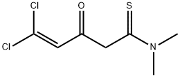 4-펜텐티오아미드,5,5-디클로로-N,N-디메틸-3-옥소- 구조식 이미지