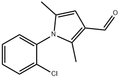 1-(2-CHLOROPHENYL)-2,5-DIMETHYL-1H-PYRROLE-3-CARBALDEHYDE 구조식 이미지