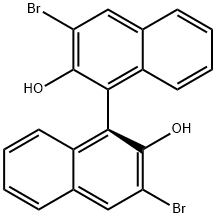 (S)-(-)-3,3'-DIBROMO-1,1'-BI-2-NAPHTHOL Structure