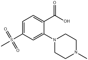 2-(4-메틸-1-피페라지닐)-4-(메틸설포닐)벤조산 구조식 이미지