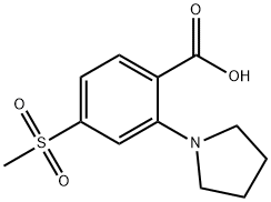 4-(메틸설포닐)-2-피롤리디노벤조산 구조식 이미지