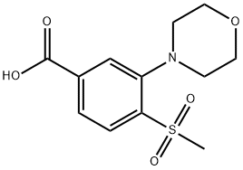 4-(메틸설포닐)-3-모르폴리노벤조산 구조식 이미지