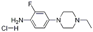 4-(4-에틸-1-피페라지닐)-2-플루오로아닐린염산염 구조식 이미지