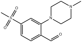 2-(4-Methylpiperazin-1-yl)-4-(methylsulfonyl)benzaldehyde Structure