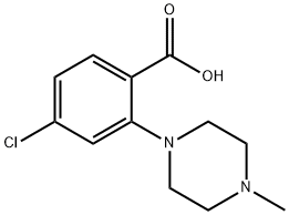 4-클로로-2-(4-메틸-1-피페라지닐)벤조산 구조식 이미지