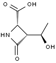 2-아제티딘카르복실산,3-(1-히드록시에틸)-4-옥소-,[2S-[2alpha,3beta(S*)]]-(9CI) 구조식 이미지