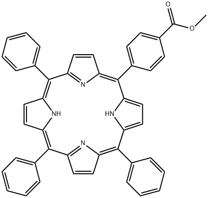 5-(4-METHOXYCARBONYLPHENYL)-10,15,20-TRIPHENYL-21H,23H-PORPHINE 구조식 이미지