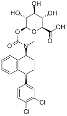 Sertraline Carbamoyl Glucuronide Structure