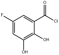 Benzoyl chloride, 5-fluoro-2,3-dihydroxy- (9CI) Structure
