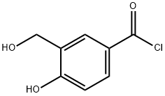 Benzoyl chloride, 4-hydroxy-3-(hydroxymethyl)- (9CI) Structure