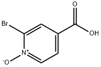 2-Bromo-4-pyridinecarboxylic acid-1-oxide Structure