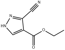 ethyl 5-cyano-1H-pyrazole-4-carboxylate Structure