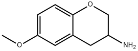 2H-1-BENZOPYRAN-3-AMINE,3,4-DIHYDRO-6-METHOXY 구조식 이미지