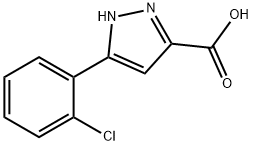 5-(2-Chlorophenyl)-3-pyrazolecarboxylic Acid Structure